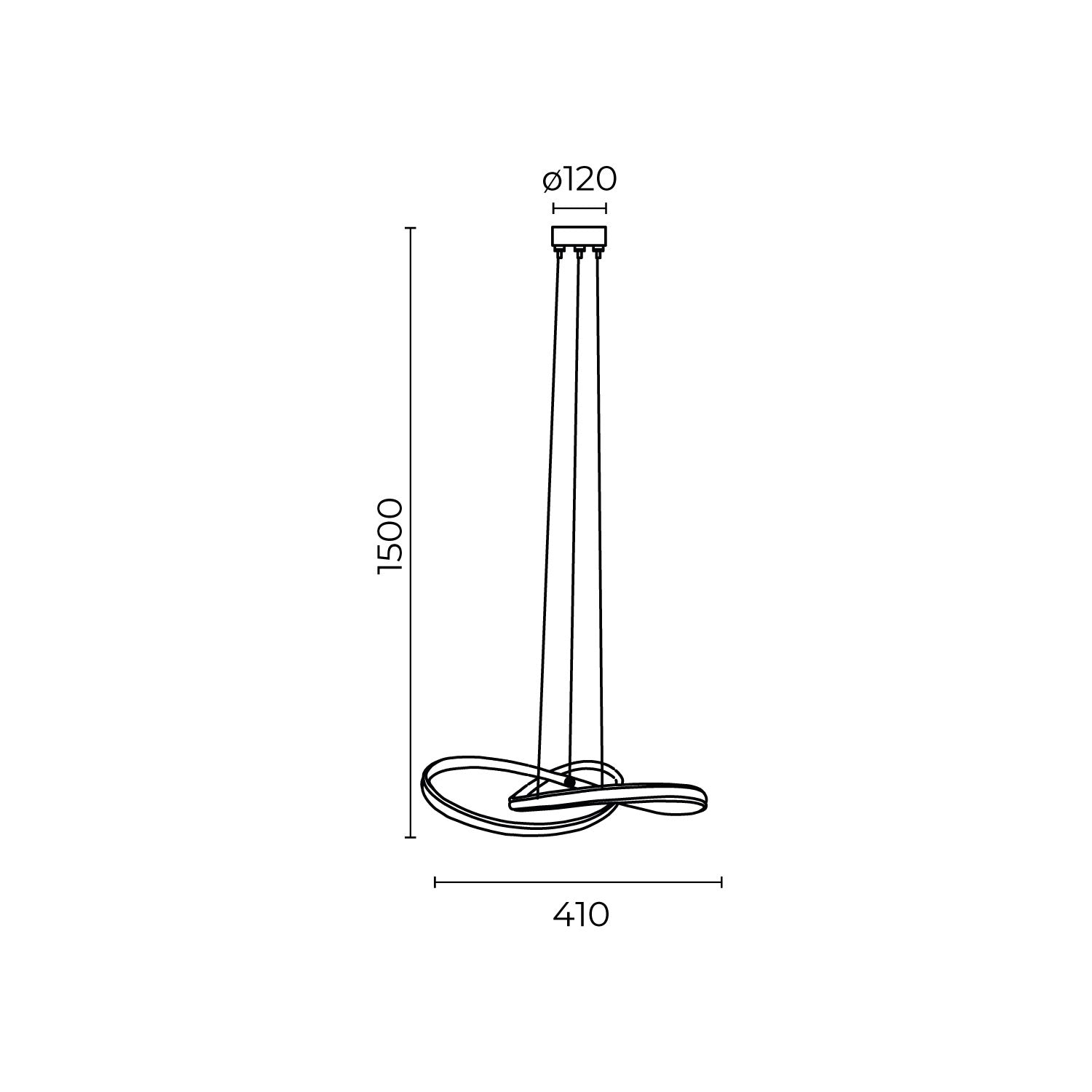 Lámpara Decorativa Moderna Minimalista LED de Suspender 16 Watts Dekor DL-2416.A27