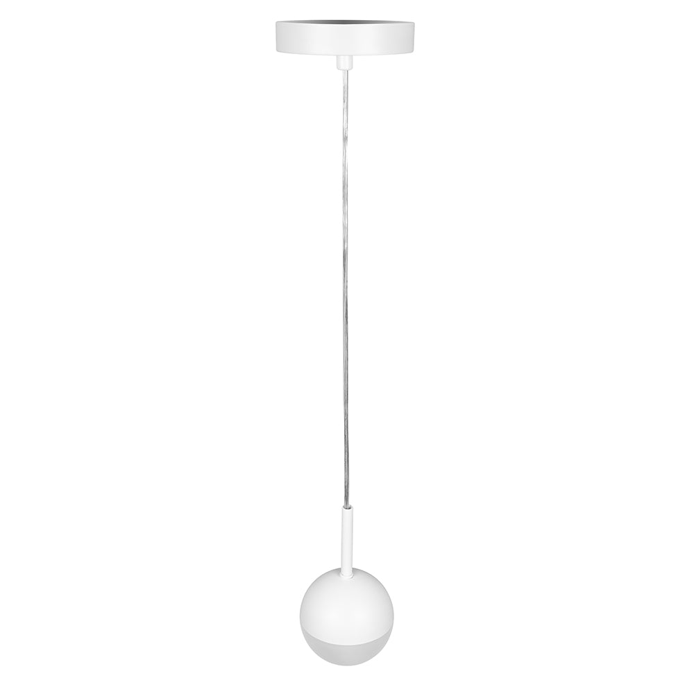 Lámpara Dekor By Illux Esférica LED colgante color blanco mate, DL-2403.B