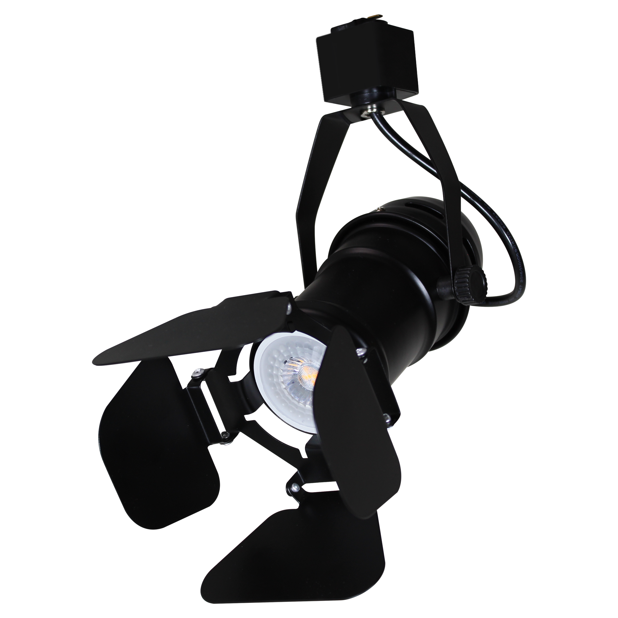 Luminaria con cortadores para riel en techo 50W Max 120V~ tipo spotlight, Modelo TL-5141.R Illux