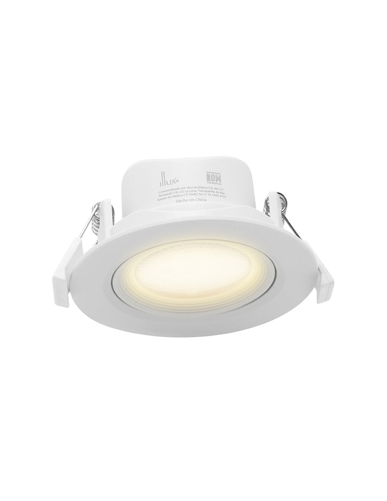 Luminario downlight LED dirigible redondo para empotrar en techo, Modelo TL-2901.B Illux