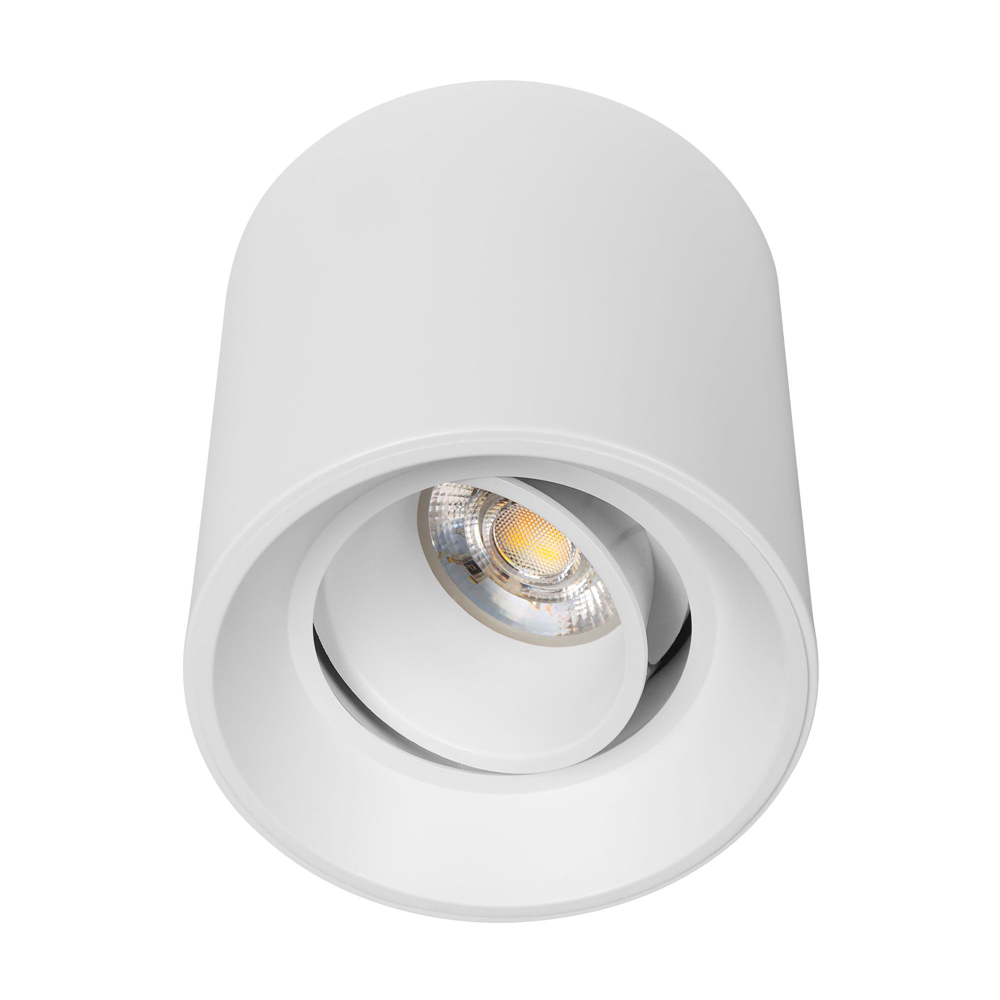 Luminario downlight LED redondo dirigible para sobreponer en techo Modelo TL-2916 Illux