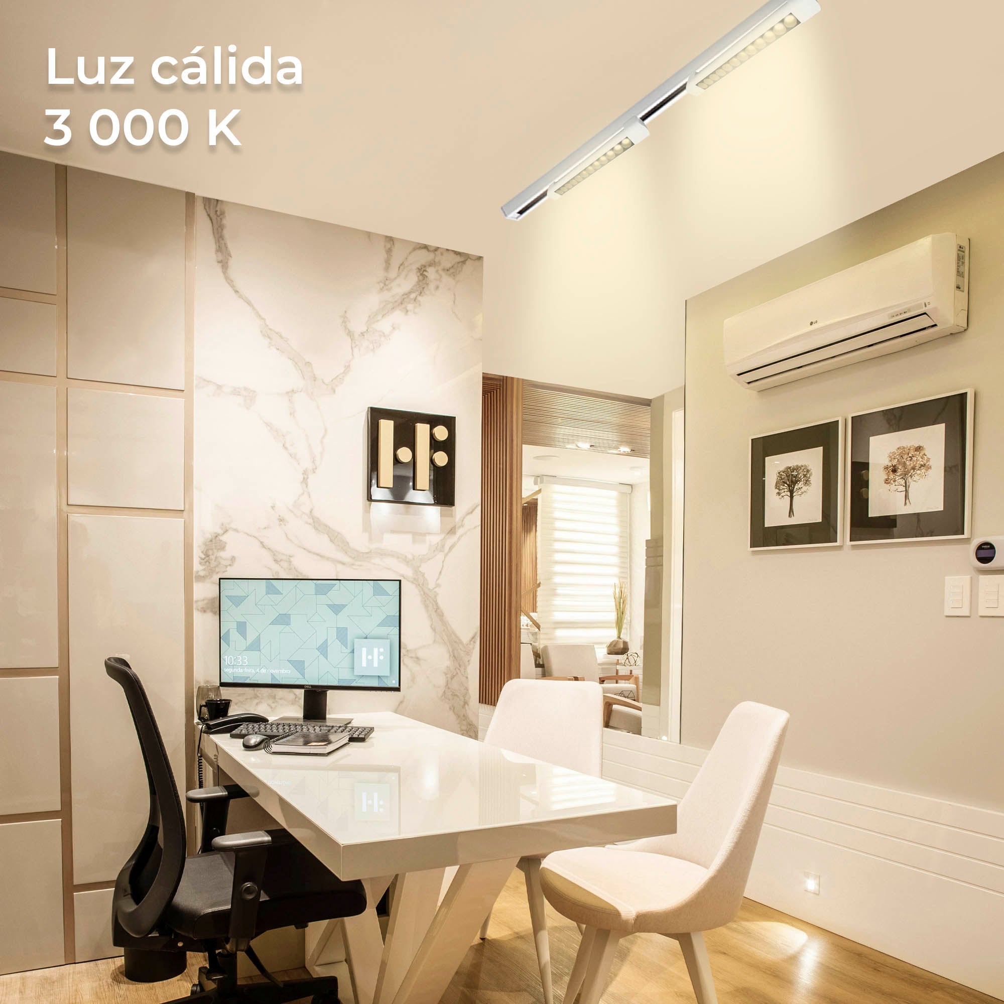 Luminaria LED Lineal Antideslumbramiento para Riel, Modelo TL-2919.R Estilo y Eficiencia en Iluminación Interior