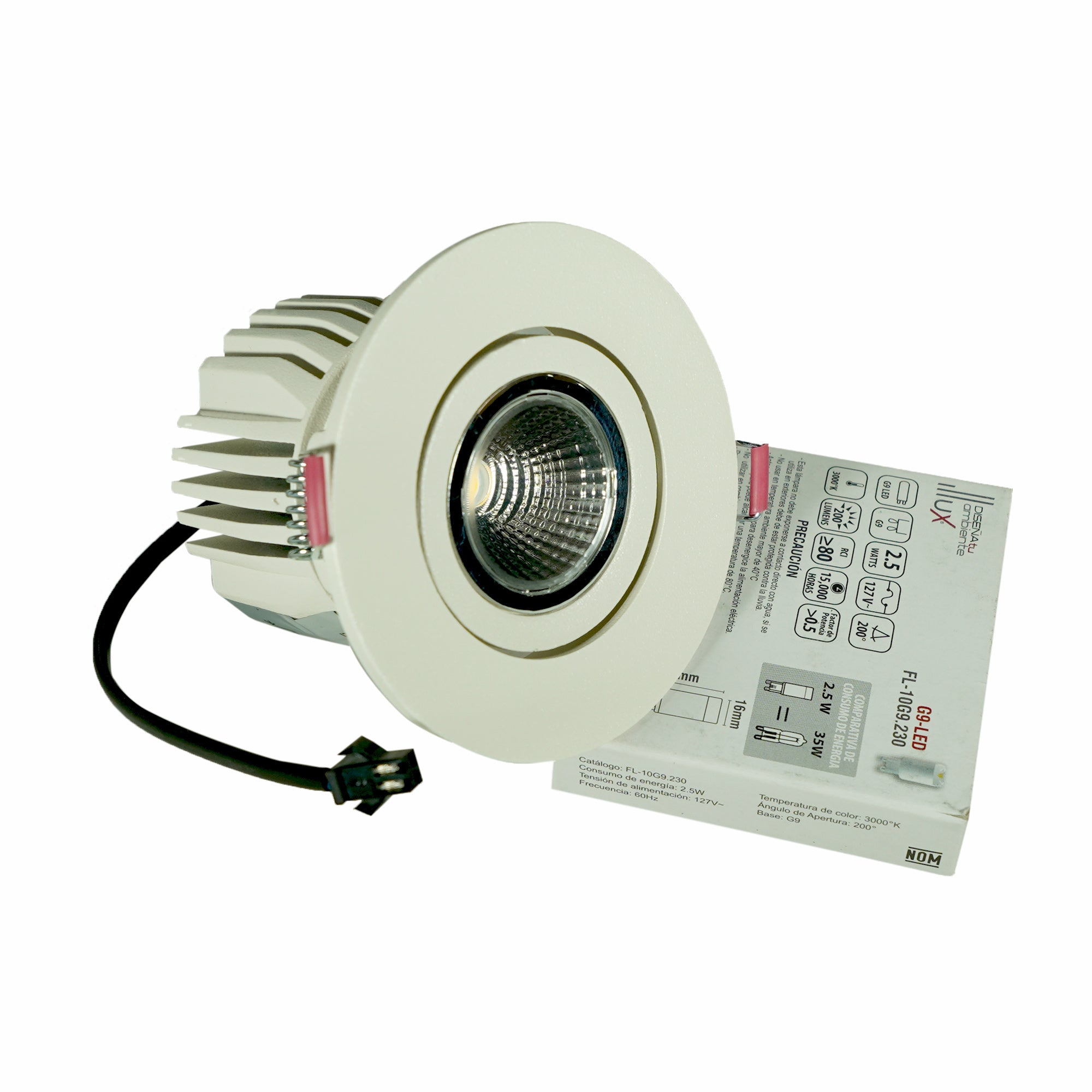 Luminario downlight LED dirigible redondo para empotrar en techo, TL-4340.BD